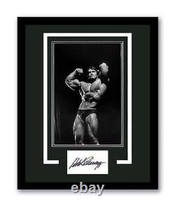 Arnold Schwarzenegger Signed Cut 11x14 Framed Bodybuilding Autographed JSA COA