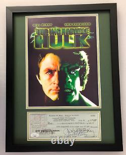 Bill Bixby Signed Matted Framed Photo Display #2 The Incredible Hulk Jsa Coa
