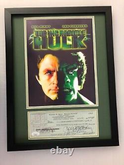 Bill Bixby Signed Matted Framed Photo Display #2 The Incredible Hulk Jsa Coa