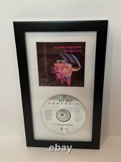 Bill Ward Black Sabbath Signed Paranoid CD Cover Framed JSA COA Ozzy Osbourne