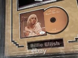 Billie Eilish Signed / Professionally Framed Happier Than Ever CD JSA COA