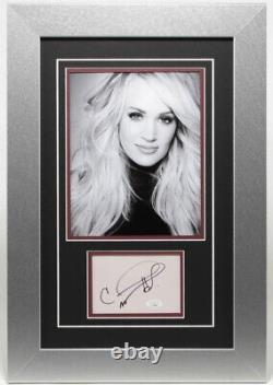 Carrie Underwood Signed 15x22 Custom Framed JSA COA
