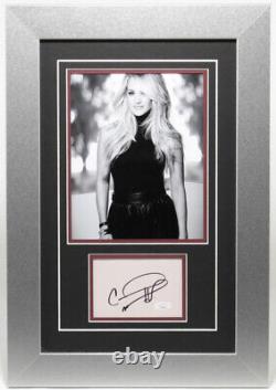 Carrie Underwood Signed 15x22 Custom Framed JSA COA Stunning