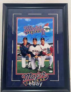 Charlie Sheen Major League II Autographed 16x20 Framed Photo JSA COA