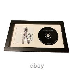 Christina Aguilera Signed Autograph Stripped Framed & Matted CD Display Jsa Coa
