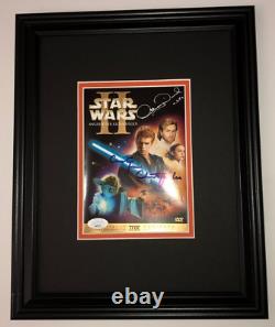 Christopher Lee Anthony Daniels Signed Framed Photo Display Star Wars Jsa Coa