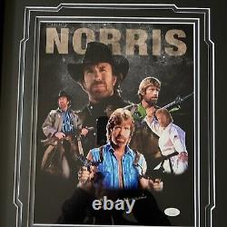 Chuck Norris SIGNED 11x14 Photo Autograph JSA COA Frame? D Walker Texas Ranger