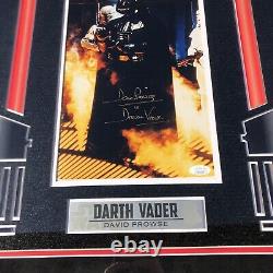 David Prowse Signed Star Wars Darth Vader Framed & Matted 8x12 Photo JSA COA