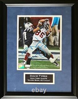 David Tyree autographed signed framed 8x10 photo NFL New York Giants JSA COA