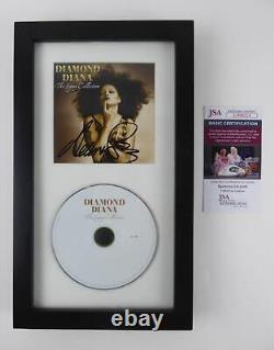Diana Ross Signed Autographed Diamond Diana Framed Matted CD Cover JSA COA