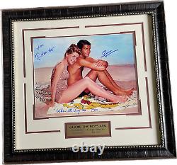 Dolores Hart-George Hamilton Signed Where the Boys Are Framed Photo with JSA COA