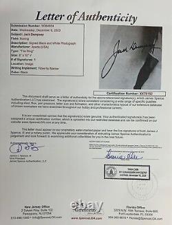 Jack Dempsey Autographed Boxing Signed 8x10 Framed Photo JSA COA