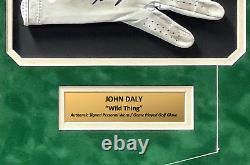 John Daly Signed & Game Played / Worn Golf Glove Framed JSA COA Photo Autograph