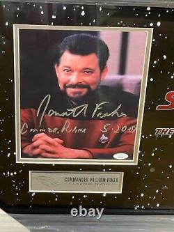 Jonathan Frakes Signed Star Trek TNG Commander Riker Framed 8x10 Photo JSA COA