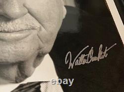 Jsa Coa Cbs National New Legend Walter Cronkite Signed Framed 8x10 Photo