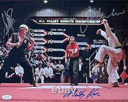 Karate Kid Signed 11x14 Framed Photo Macchio Zanjan Kove 3 Auto Sensei JSA COA