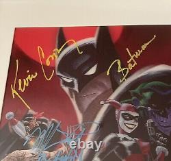 Kevin Conroy +4 Signed Lenticular 8x10 Batman Animated Series Framed JSA COA