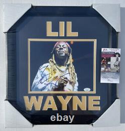 Lil Wayne Signed / Framed 8x10 Photo JSA COA Tha Carter Rapper Weezy RARE