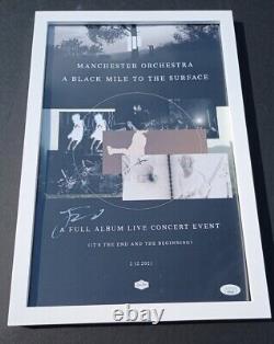 MANCHESTER ORCHESTRA Andy Hull SIGNED + FRAMED 11X17 Poster JSA COA