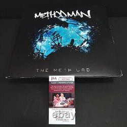 METHOD MAN The Meth Lab SIGNED + FRAMED Blue Vinyl JSA COA HIP HOP RAP