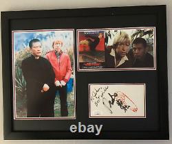 Mako Iwamatsu Signed Framed Photo Display Eye For An Eye Chuck Norris Jsa Coa