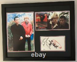 Mako Iwamatsu Signed Framed Photo Display Eye For An Eye Chuck Norris Jsa Coa