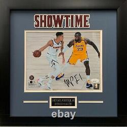 Michael Porter Jr. Autographed framed 8x10 photo NBA Denver Nuggets JSA COA