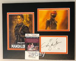 Ming-na Wen Signed Matted Framed Display Star Wars The Mandalorian Jsa Coa