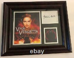 Natalie Portman Signed Framed Photo Display V For Vendetta Jsa Coa Loa