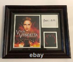 Natalie Portman Signed Framed Photo Display V For Vendetta Jsa Coa Loa