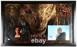 OLIVIA COOKE & EMMA D'ARCY Signed Photo Framed HOUSE OF THE DRAGON JSA COA