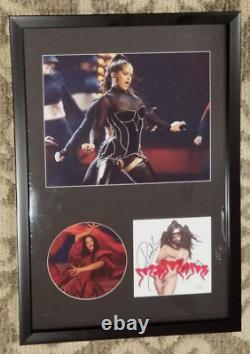 ROSALIA AUTOGRAPH CD INSERT WithPHOTOS MATTED AND FRAMED 12X18 JSA/COA WithCD