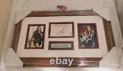Raquel Welch Signed Framed Beyond The Cleavage Photo Piece Golden Globes JSA COA