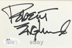 Robert Englund Freddy Krueger Signed Card Custom Framed Photo Display JSA COA