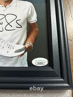 Roger Federer Signed 8x10 Framed Photo (with Michael Jordan) JSA Certified COA
