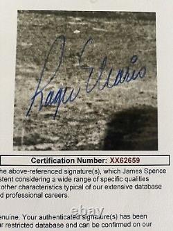 Roger Maris 8x10 Framed Autographed 61st Home Run Photograph. With JSA COA