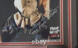STEVE DASH Signed 8x10 Photo FRAMED Friday the 13th Jason Voorhees JSA BAS COA A