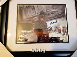 Star Wars Peter Mayhew autographed framed 8x10 photo Star Wars COA & JSA Cert