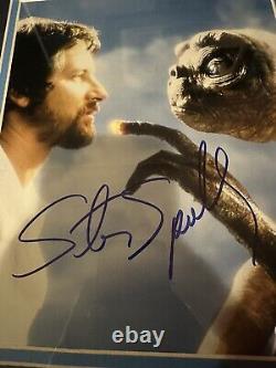 Steven Spielberg Signed Custom Framed Et Photo Autographed Jsa Coa Director Film