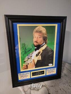 TED DIBIASE MILLION DOLLAR Signed Autographed Auto 8x10 Frame WWF WWE JSA COA