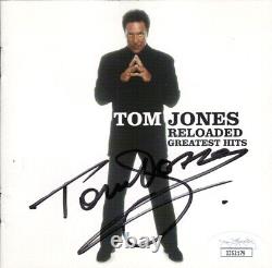 TOM JONES Signed Greatest Hits CD FRAMED Authentic Autograph Music JSA COA Cert