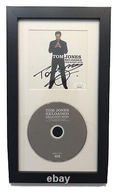 TOM JONES Signed Greatest Hits CD FRAMED Authentic Autograph Music JSA COA Cert