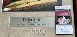 Taylor Swift Midnights Framed Signed Autographed Photo withName Plate COA JSA