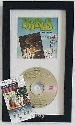 The Byrds Roger Mcguinn Signed Framed CD Display Jsa Coa Autographed Rock Music