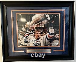Wayne Gretzky Signed Autographed 11x14 Framed Photo NHL Oilers Rangers Jsa Coa